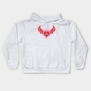 La Jefa Winged Heart Kids Hoodie